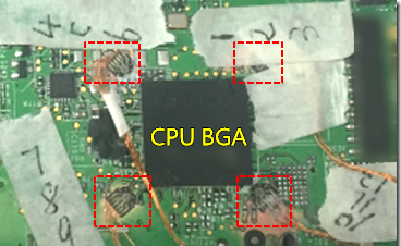BGA錫裂，使用應(yīng)變片(Strain Gauge)量測電路板到底哪個環(huán)節(jié)產(chǎn)生較大變形量